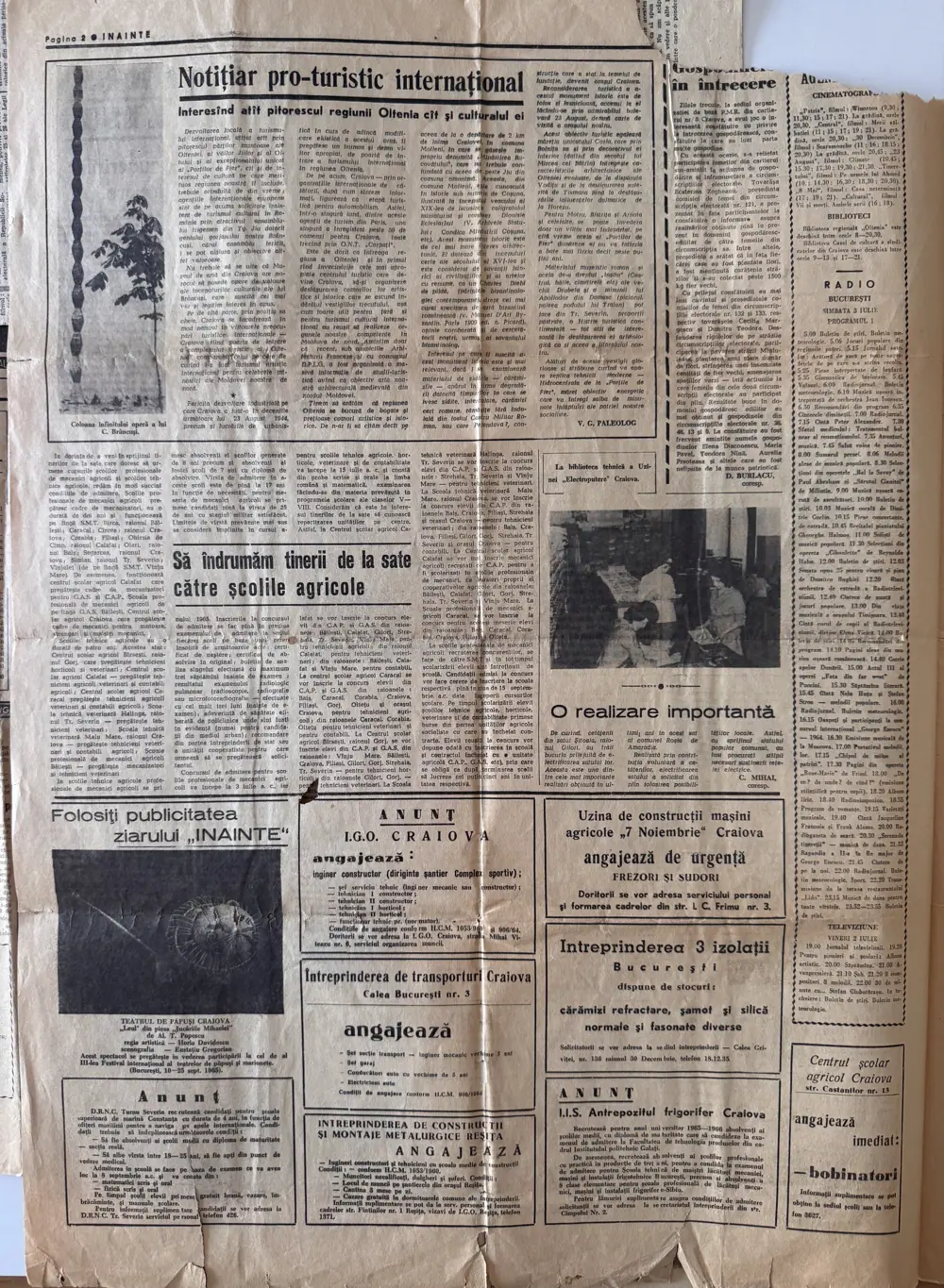 Înainte, vineri 2 iulie 1965, pagina 2