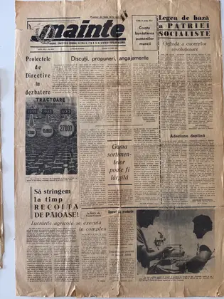 Înainte, vineri 2 iulie 1965, pagina 1