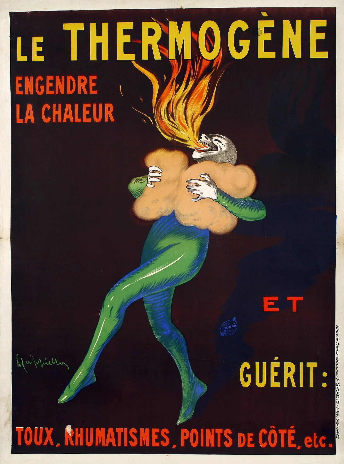 Le Thermogène: Engendre la chaleur, Leonetto Cappiello, 1909. Scanare.