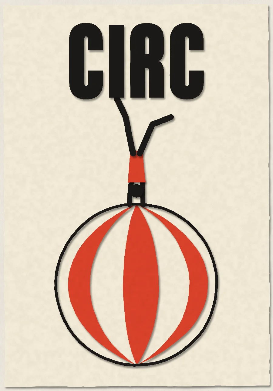 Circ: macheta din hârtie decupată