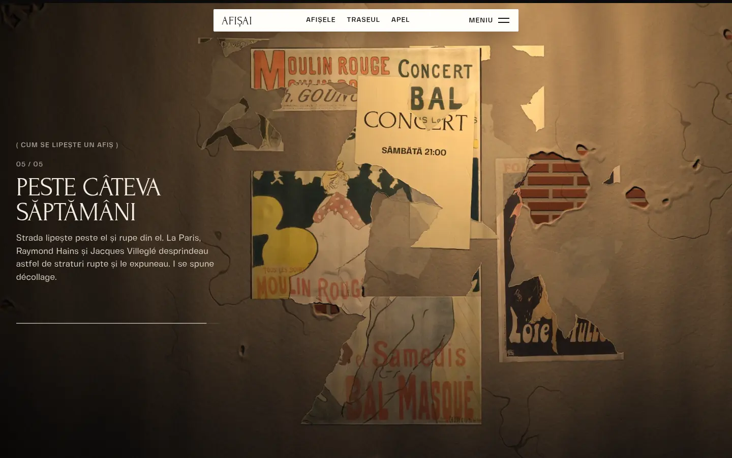 AFIȘAI, further down the home page