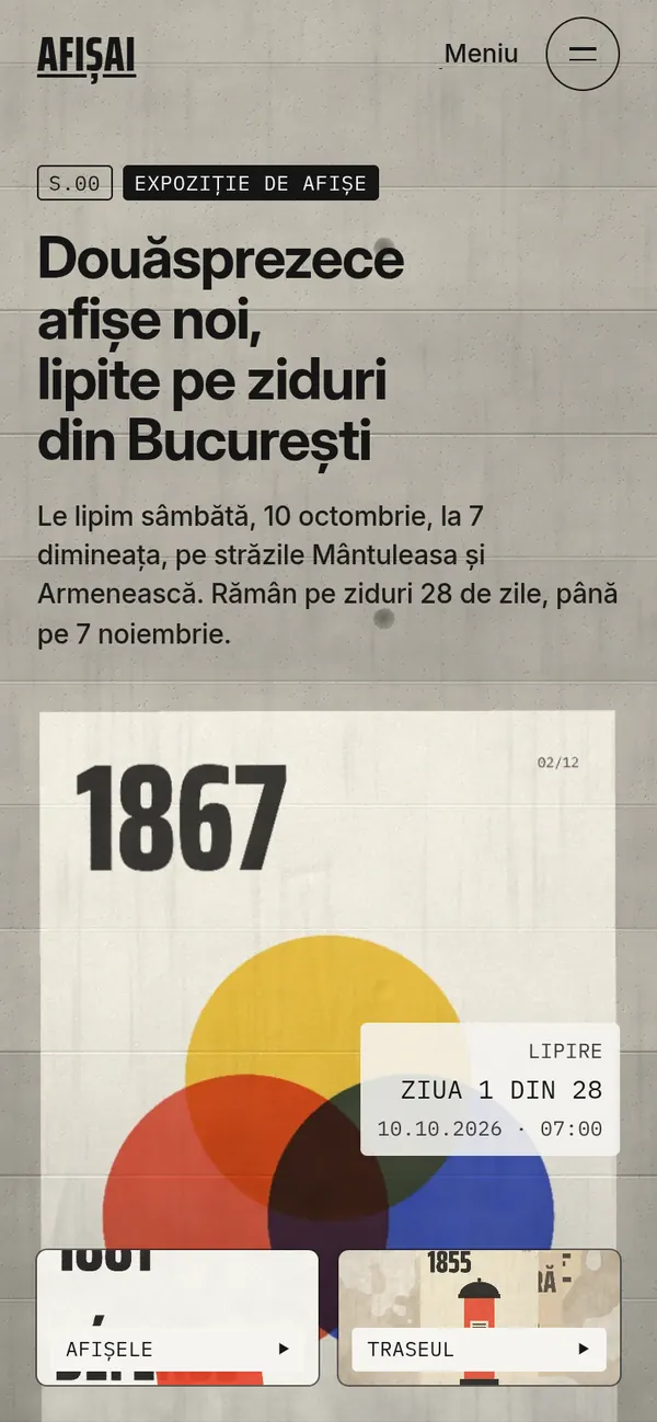 AFIȘAI „Lipit” on a phone