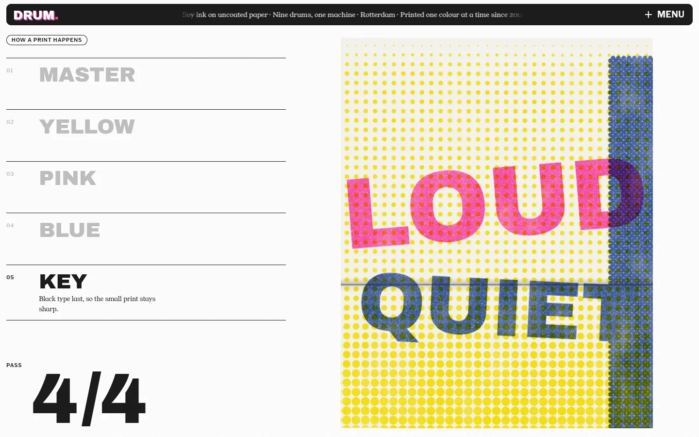 DRUM, further down the home page