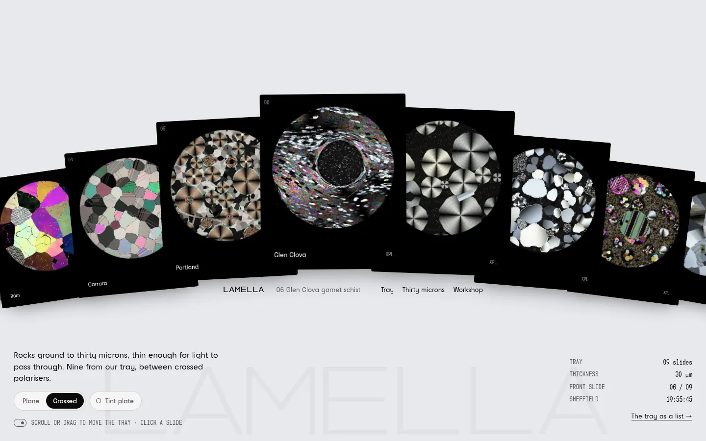 LAMELLA, further down the home page
