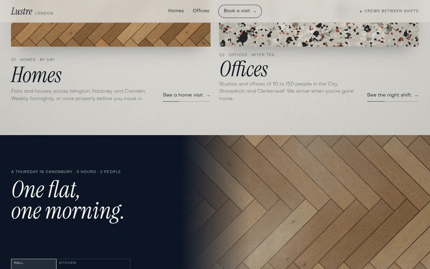 LUSTRE, further down the home page