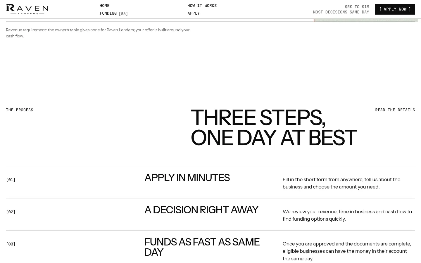 RAVEN LENDERS „Columnar”, further down the home page