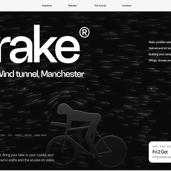 STRAKE: the first screen of the site