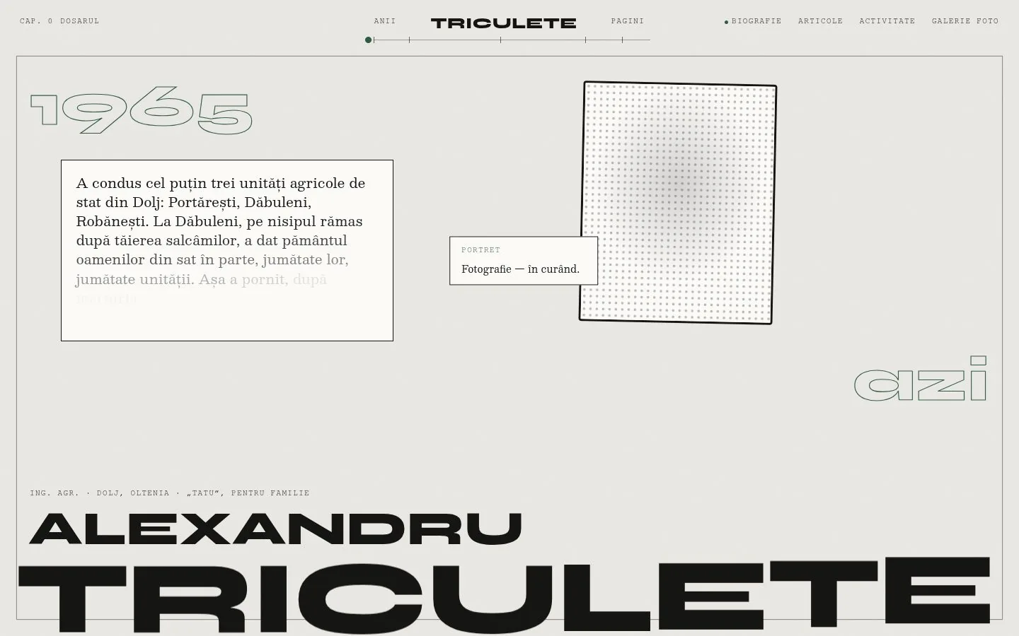 TATU „Tipar”: the first screen of the site at 1440 by 900