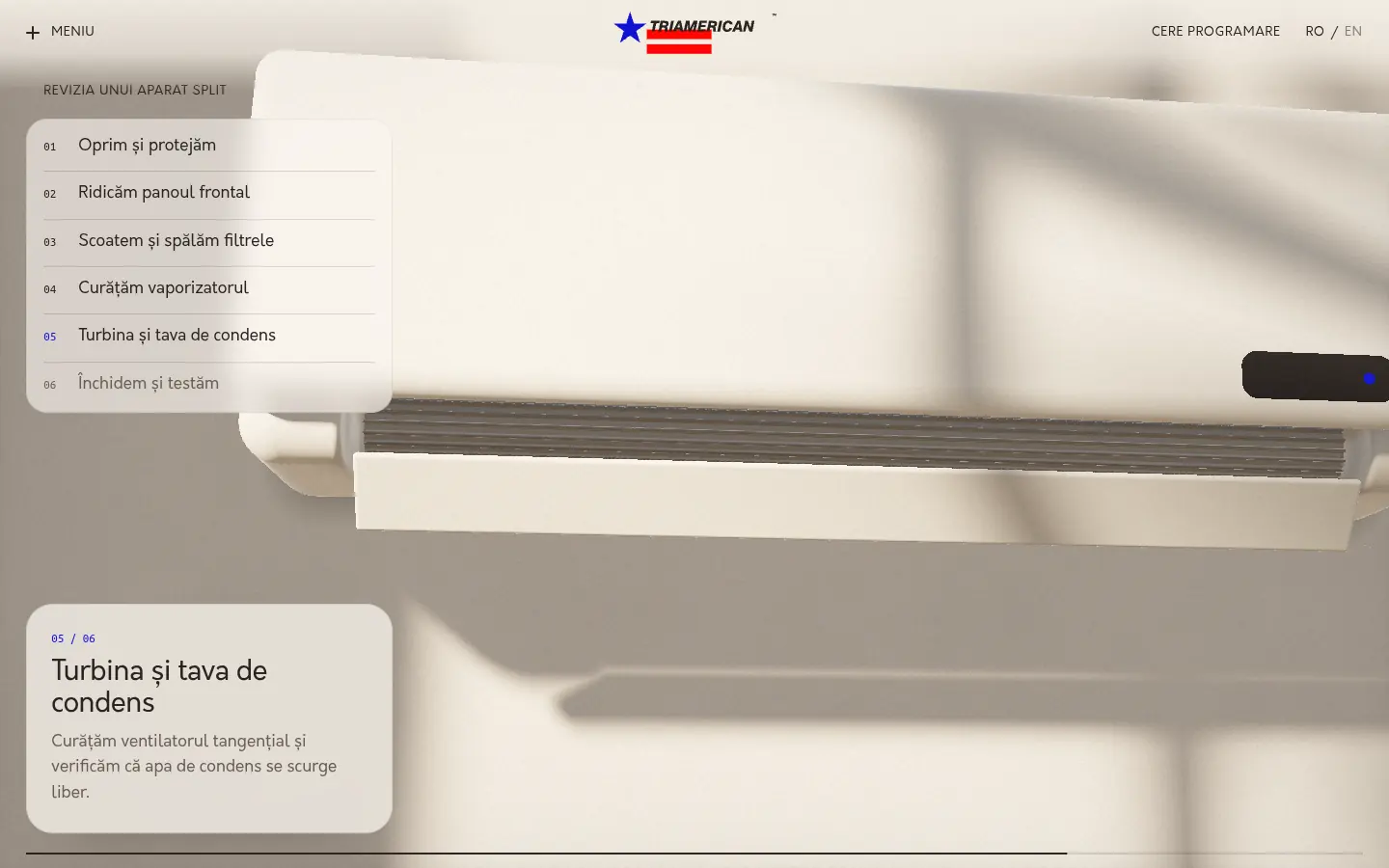 TRIAMERICAN „Porțelan”, further down the home page