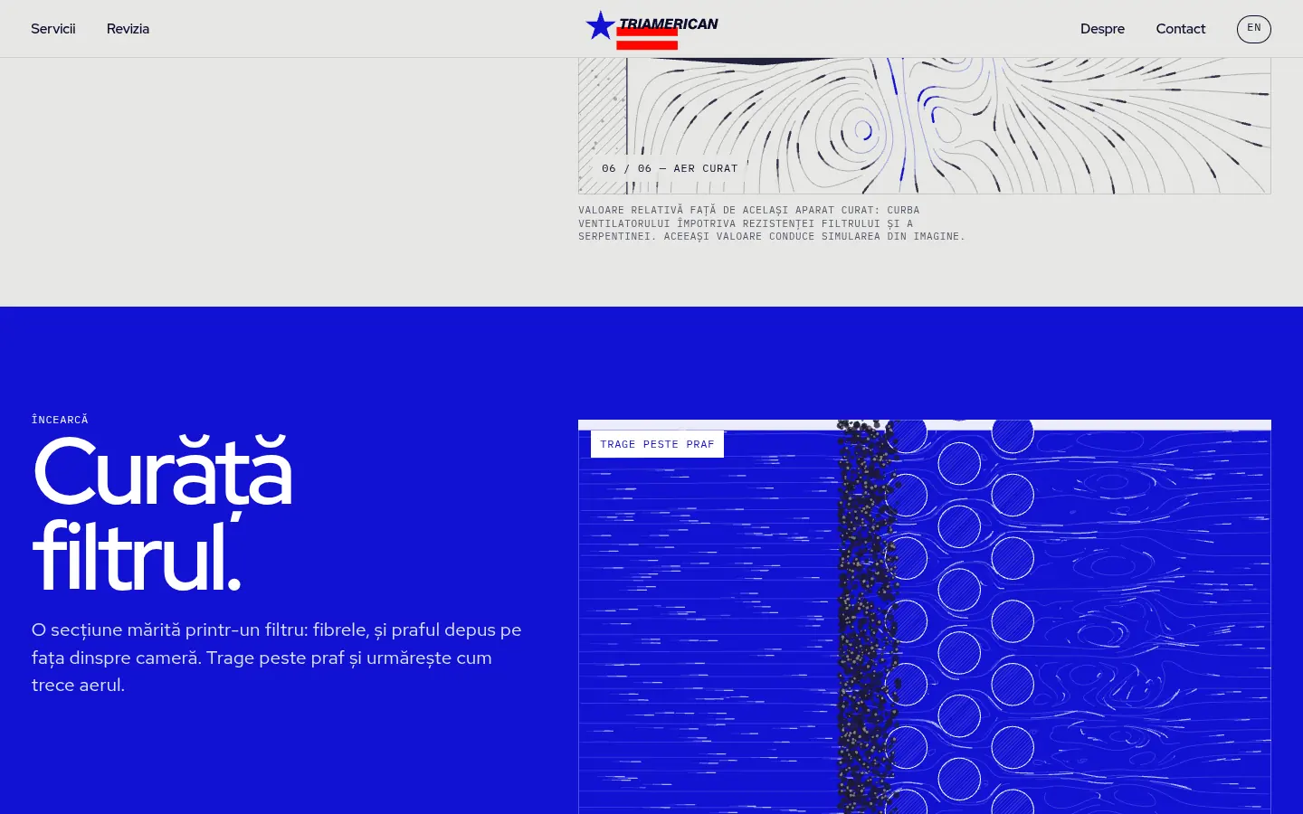 TRIAMERICAN, further down the home page