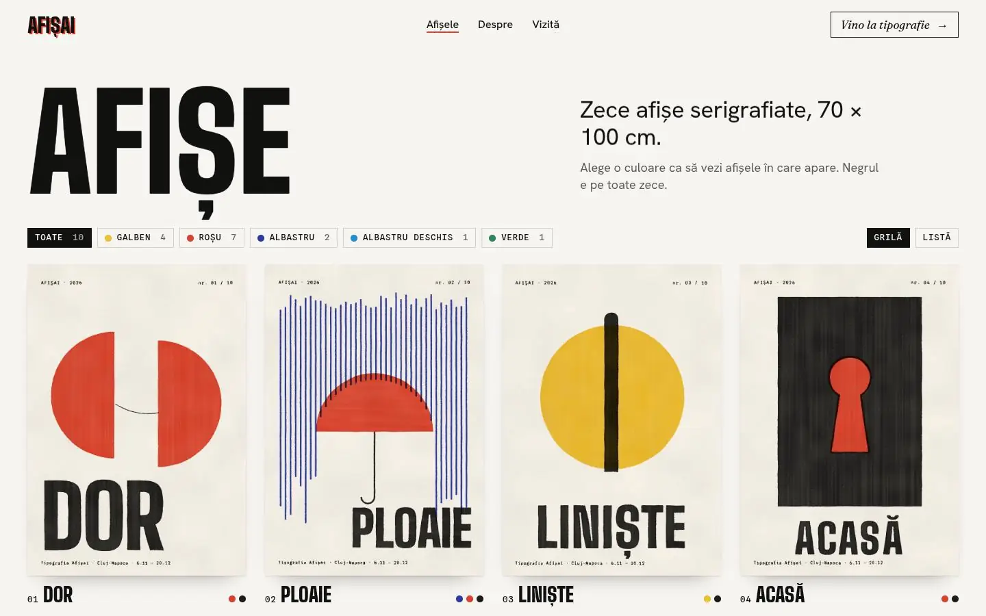 AFIȘAI Cluj: the afise page