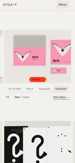 AFIȘAI Studio on a phone, screen 3