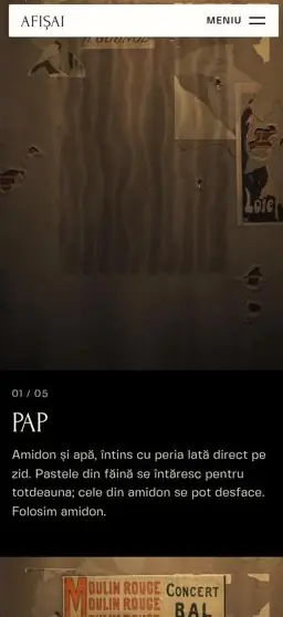 AFIȘAI on a phone, screen 4