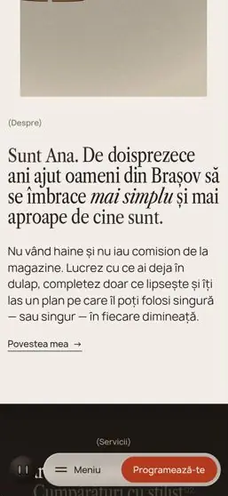 ANA PETRESCU on a phone, screen 2