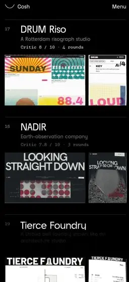 COSH on a phone, screen 4