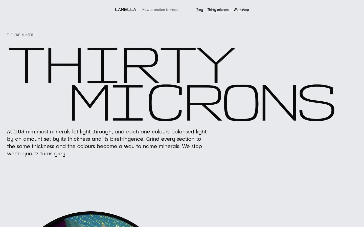 LAMELLA: the thirty-microns page