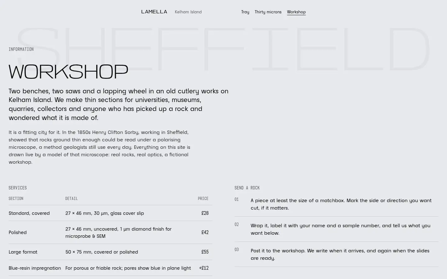 LAMELLA: the workshop page