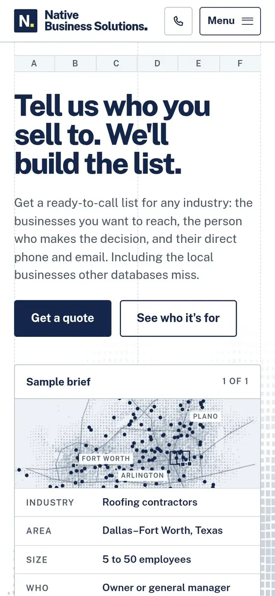 LECTA on a phone, screen 1