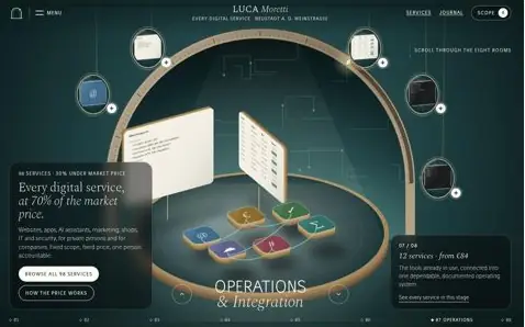 LUCA MORETTI „House of Services”: home, further down