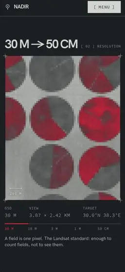NADIR on a phone, screen 3