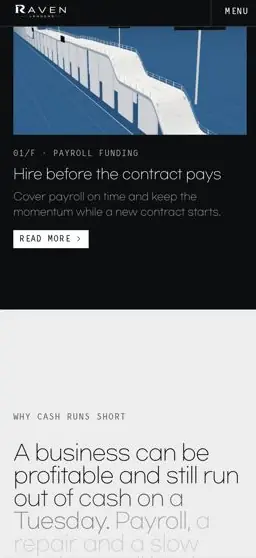 RAVEN LENDERS „Running Balance” on a phone, screen 4