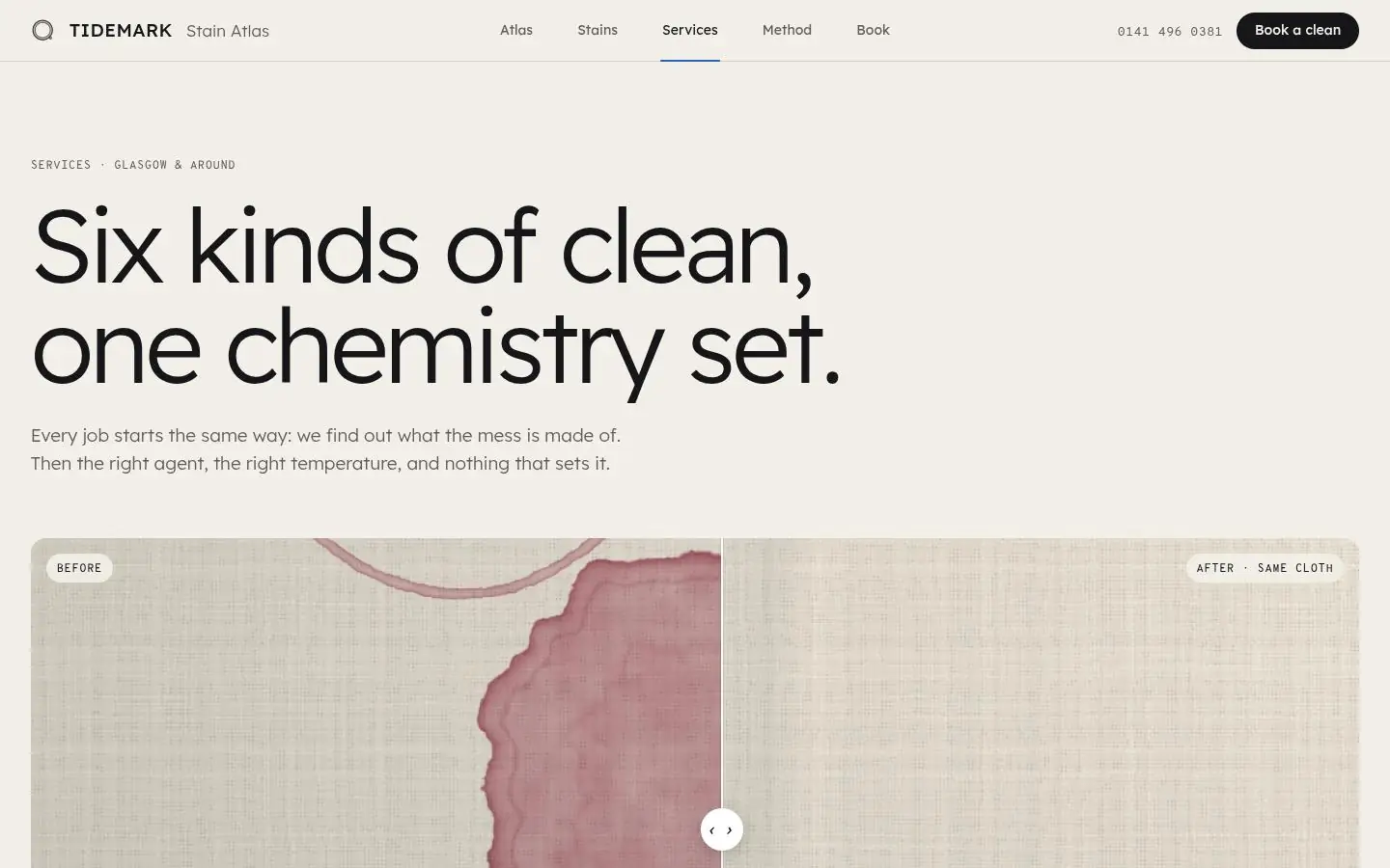 TIDEMARK: the services page