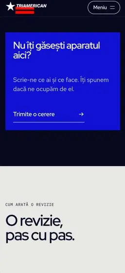 TRIAMERICAN on a phone, screen 3