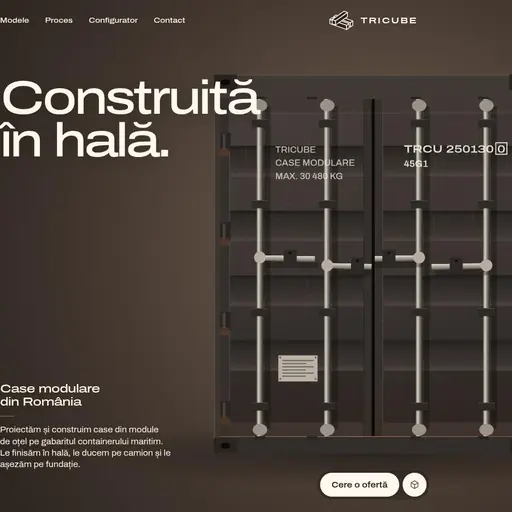 TRICUBE, first screen