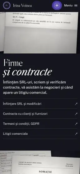 VOINEA on a phone, screen 3