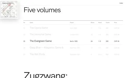 ZUGZWANG Editions: home, further down