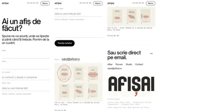 The same page at phone width.