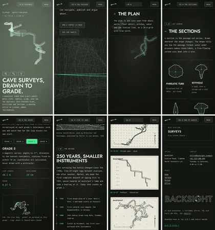 The same page at phone width.