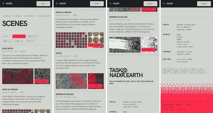 The same page at phone width.