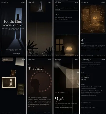 The same page at phone width.