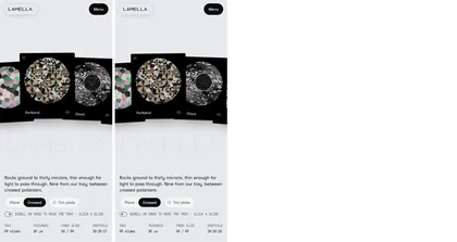 The same page at phone width.