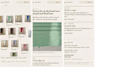 The same page at phone width.