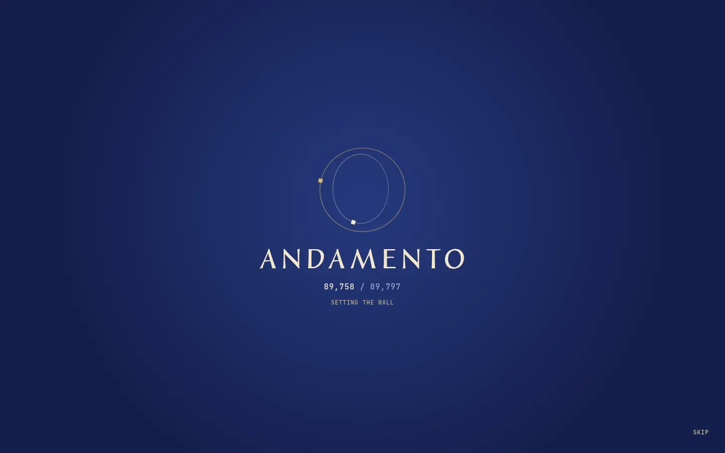 ANDAMENTO — full home page capture