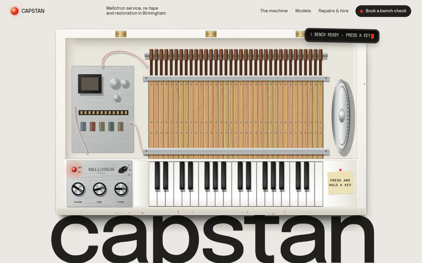 CAPSTAN — full home page capture
