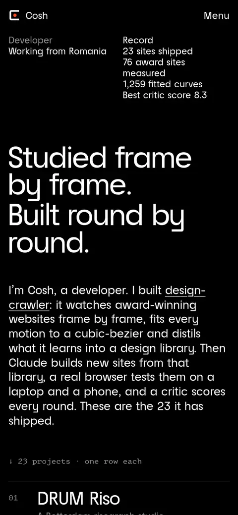 COSH — phone capture