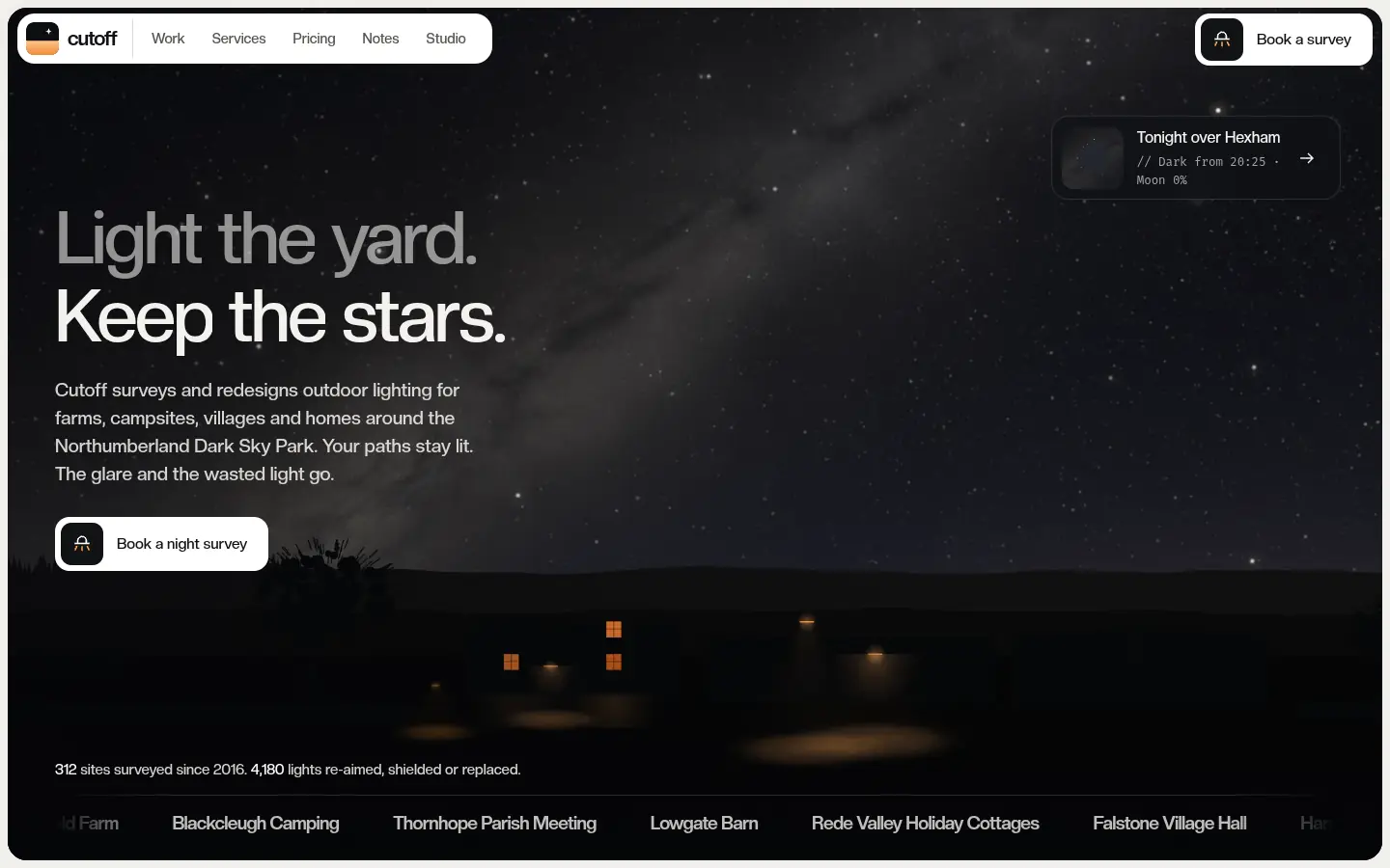 CUTOFF — full home page capture