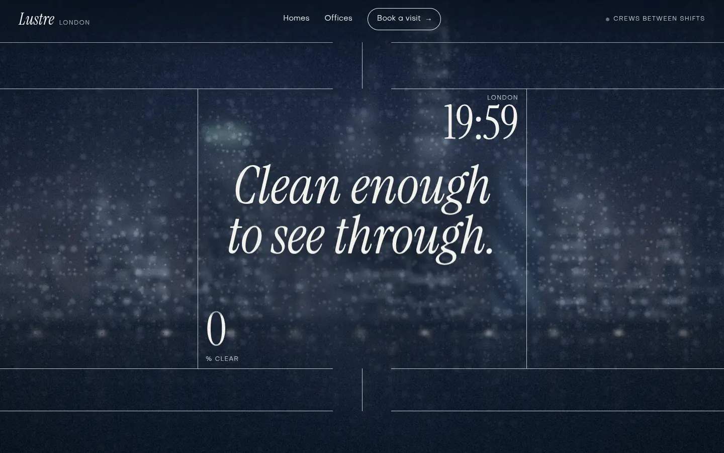 LUSTRE — full home page capture