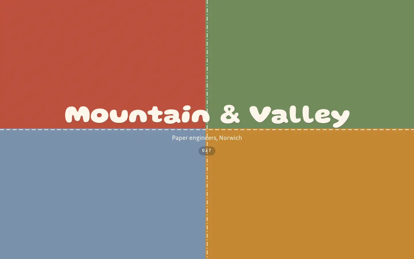 MOUNTAIN & VALLEY — full home page capture