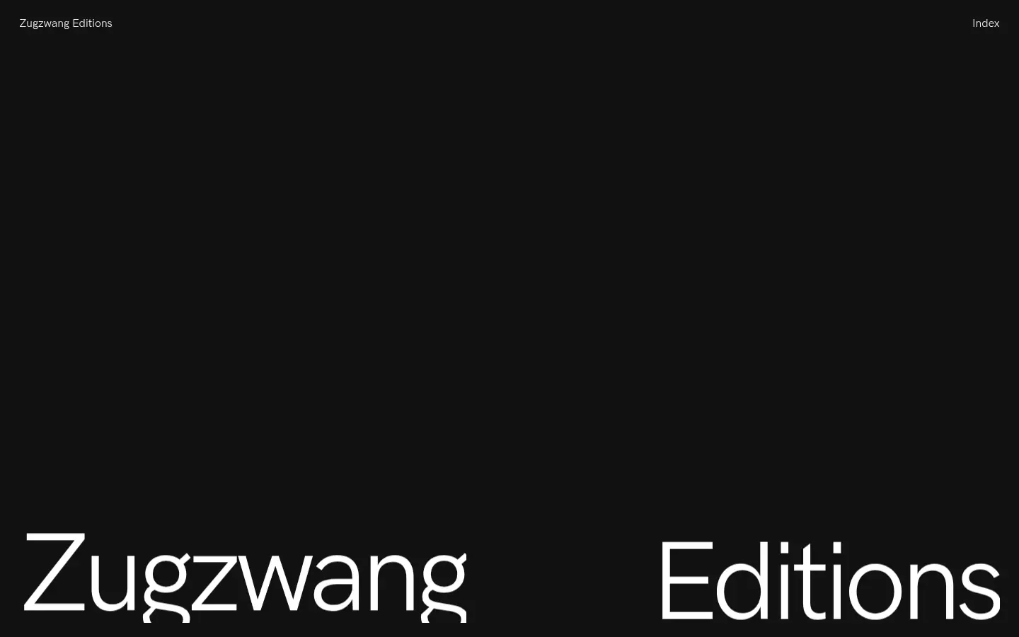 ZUGZWANG — full home page capture