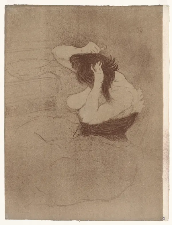 Elles: Woman Combing Her Hair