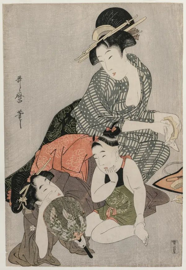 Kitagawa Utamaro, Cleaning Combs, late 1790s