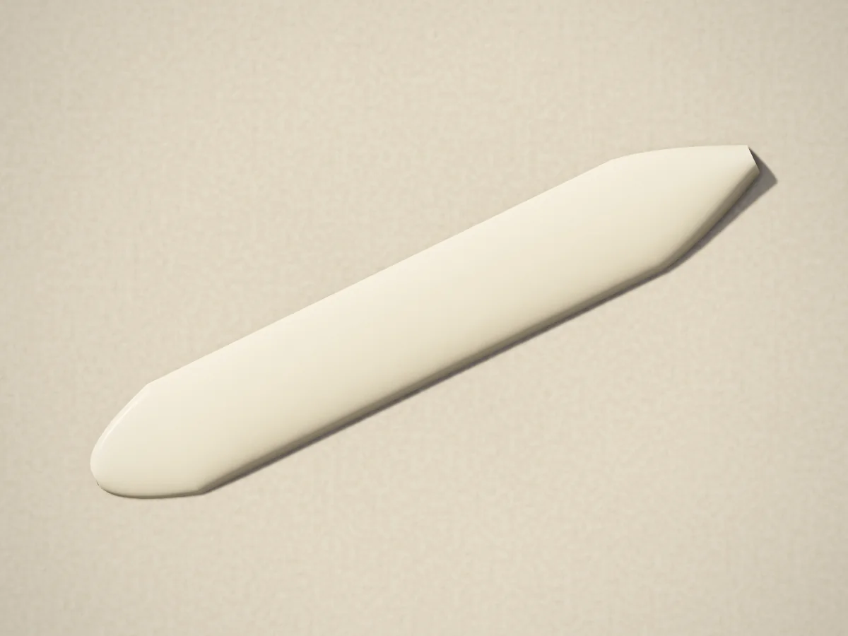 Bone folder, photographed on the counter