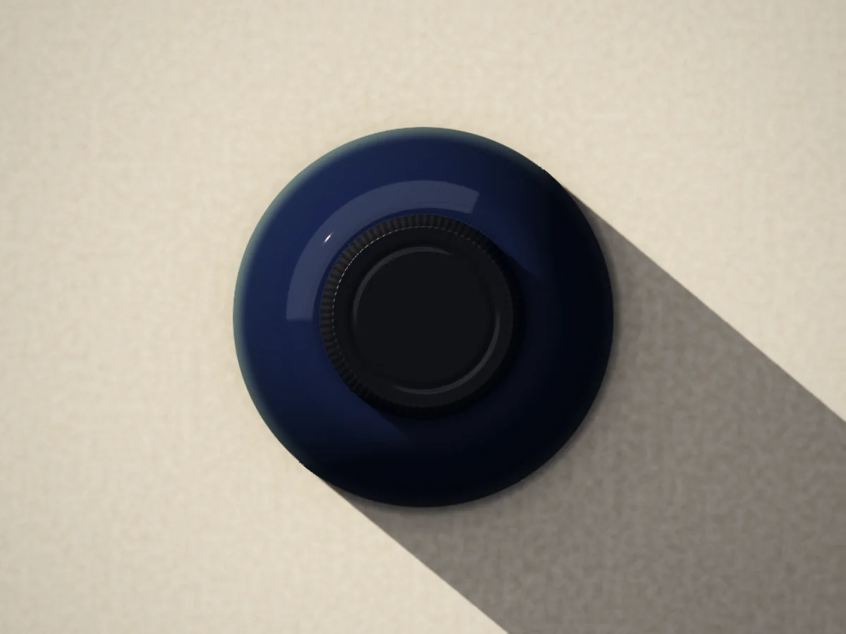 Iron gall ink, blue-black, photographed on the counter