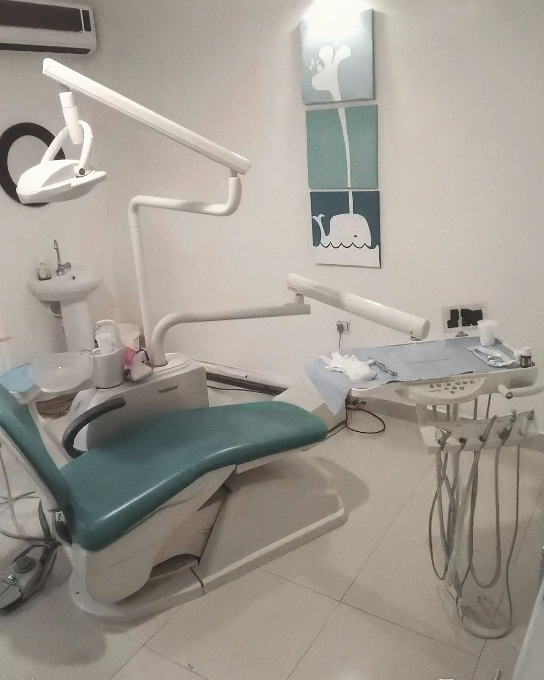 Treatment room two, with the chair by the basin