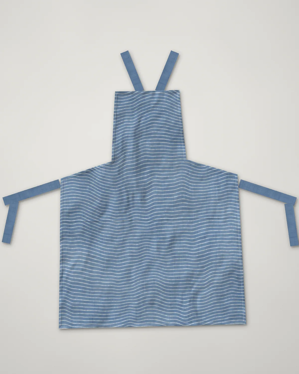 Nui apron, laid flat, Pale