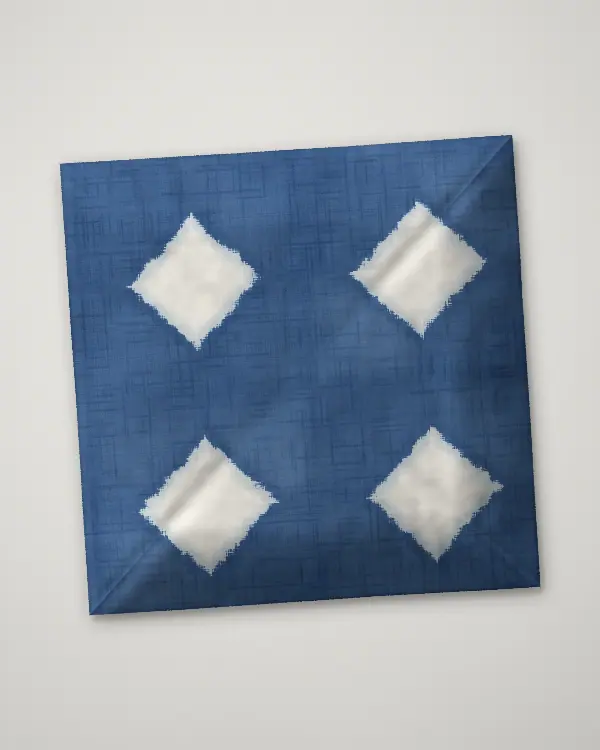 Another itajime cushion cover from the same batch